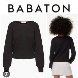 Brand New NWT | Aritzia Babaton Column Sweater | Black Size Small